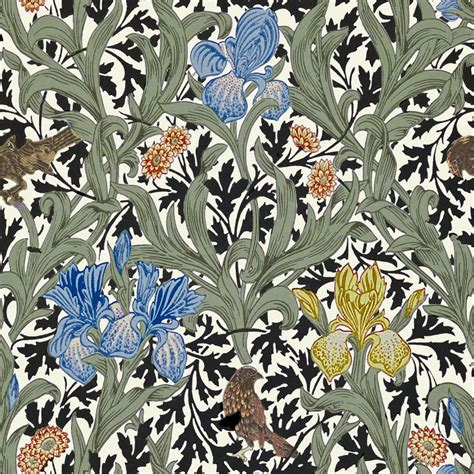 Iris William Morris Tiles From Textiles