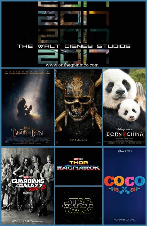 2017 Walt Disney Studios Motion Picture Slate On The Go In Mco