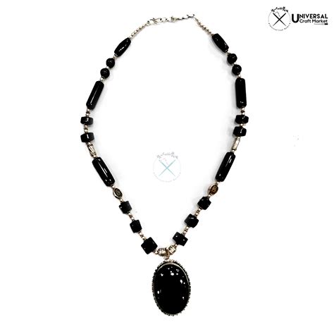 Black Pendant Necklace Universal Craft Market