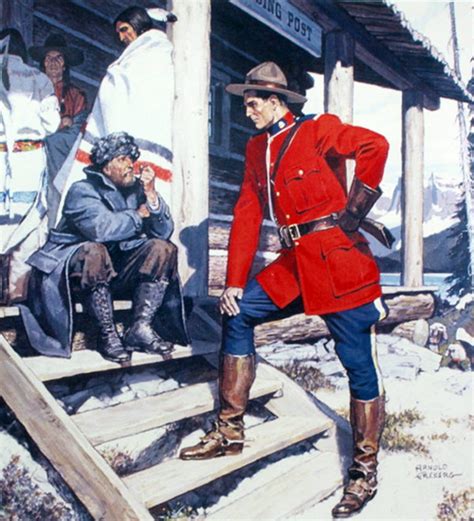 Arnold Friberg S Mounties Canadian Art American Indian Art Canadian