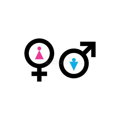 gender icon sex vector symbol female and male sign stock vector illustration of equality