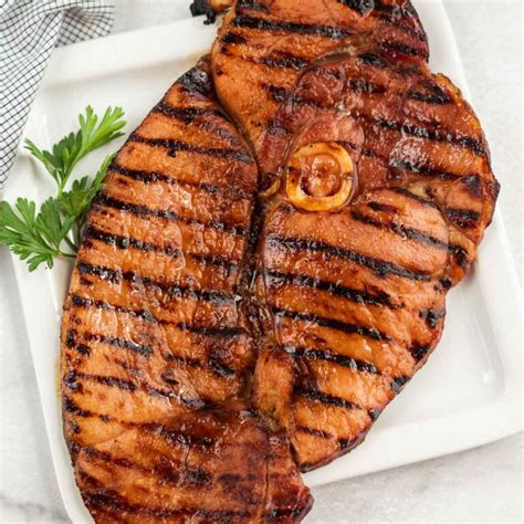 Grilled Ham Steak Recipe Grillonadime Com