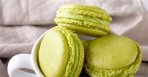 Green Tea Macarons Recipe Yummly