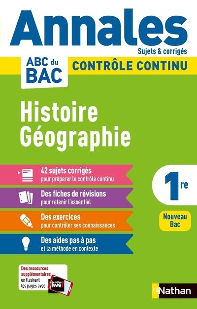 Annales Abc Du Bac 2022 Histoire Géographie 1re Sujets Et Corrigés