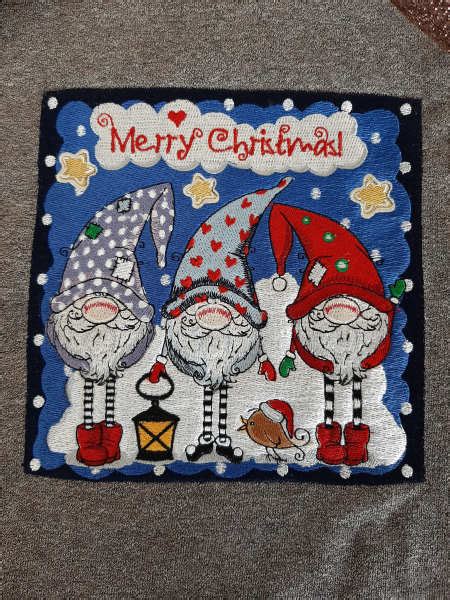 Christmas Gnomes Embroidery Design