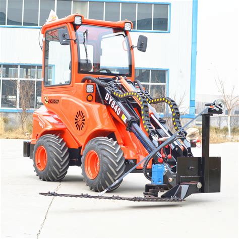 Mini Front End Shovel Loader Dy840 Small Garden Wheel Loader With Lawn