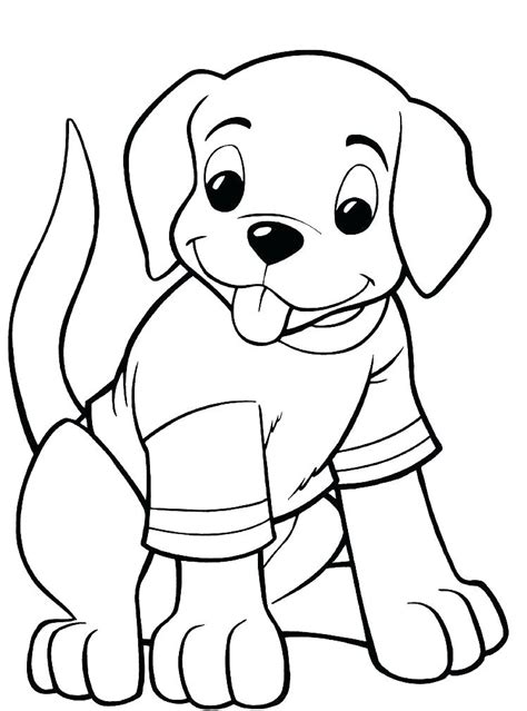 Cute Cartoon Dog Coloring Pages At Free
