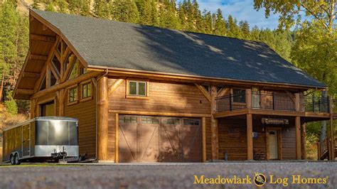 42x52 Montana Timber Frame Meadowlark Log Homes