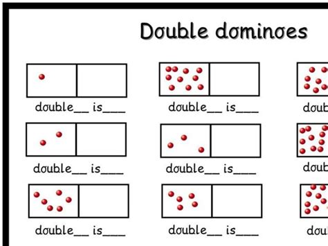 Double Dominoes Worksheet For 2nd Grade Lesson Planet