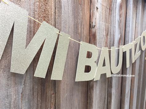 Mi Bautizo Banner By Miaemmalove Customizable With Letters And Numbers