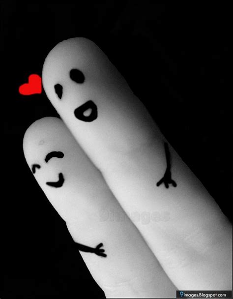 Couple Finger Cute Heart Love Smile