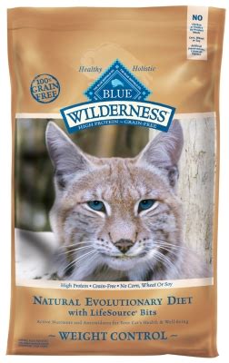 It contains omega 3 and 6 fatty acids to. Blue Buffalo BLUE Wilderness Weight Control Dry Cat Food ...