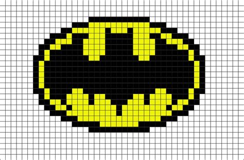 Batman Logo Pixel Art Brik