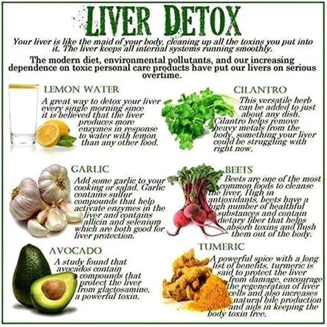 Liver Detox Foodschart Health And Wellness Pinterest