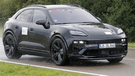 New Porsche Macan Ev Out Testing With Minimal Camouflage