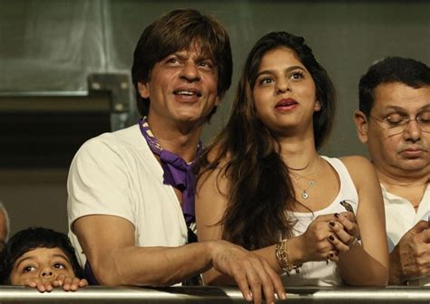 Shah Rukh Khan Cheers For Kkr With Daughter Suhana At Eden Gardens See Pics Cricket News