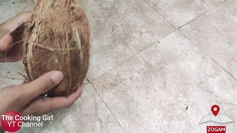 how to crack open coconut youtube