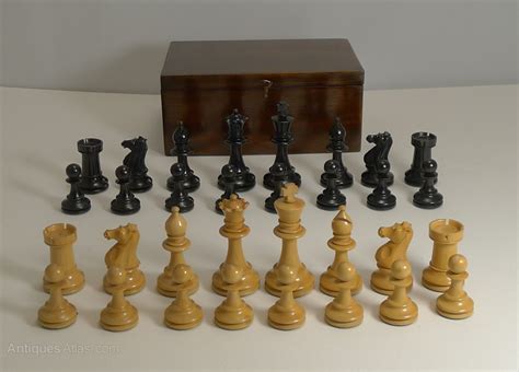 Antiques Atlas Antique English Boxwood Chess Set With Storage Box