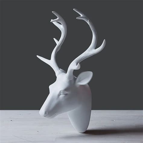 Modern Epoxy Resin Deer Head Decorative Wall Hanging For Home