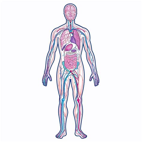 Anatomia Do Corpo Humano Vetor Premium