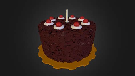 Portal Cake 3d Model By Benares F0ef779 Sketchfab