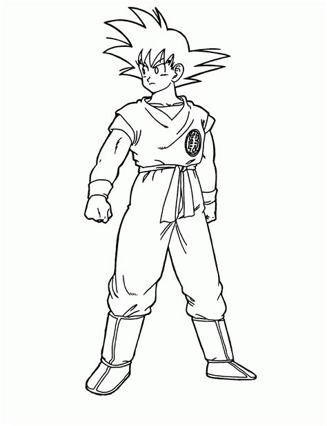 Goku Coloring Pages Free Printable Coloring Pages For Kids