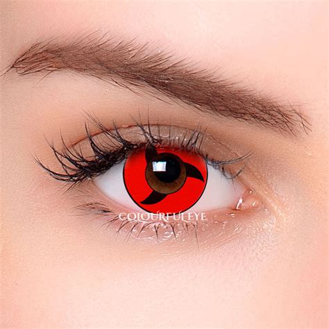 Colourfuleye Naruto Anime Sharingan Red Cosplay Contacts