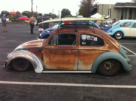 Slammed Beetle On Air Suspension At Tulsa Vw Show Vw Bus Volkswagen