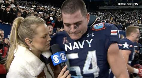 Look Navy Players Postgame Interview Is Going Viral The Spun Whats Trending In The Sports