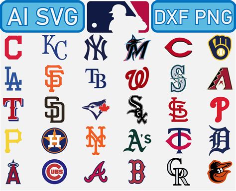 major league baseball all 30 teams mlb logo vector bundle ai etsy free nude porn photos