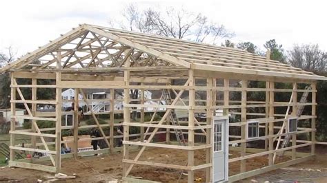 Measure the header to fit the horizontal opening of the garage, which should be the length of the garage door plus nine inches. Updates New Project My Pole Barn Garage CHA Pole Buildings ...