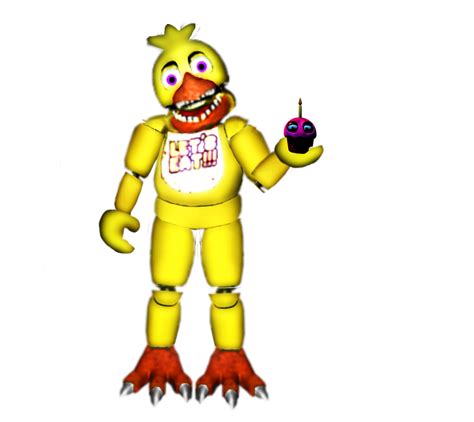Unwithered Chica Fnaf 2 Full Body Party Room 4 By Prestonplayz110003 On
