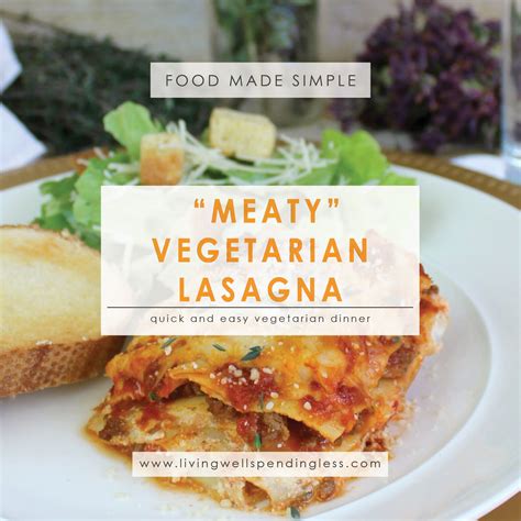 Easy Meaty Vegetarian Lasagna Recipe Quick And Easy