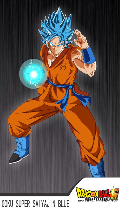 Goku Super Sayajin Dios Azul By Naironkr On Deviantart
