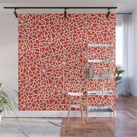 Abstract No1 Red Wall Mural Red Walls Wall Murals Mural