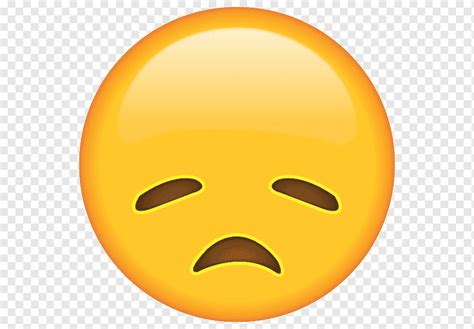 Sad Emoji Emoji Smirk Face Smile Emoticon Lost Expression Orange