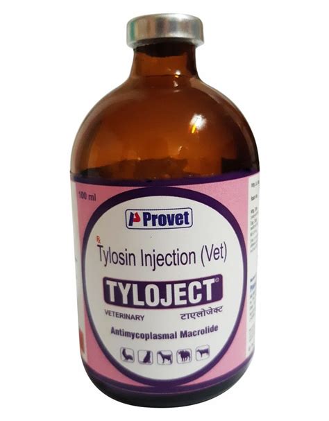 Tyloject Tylosin Injection Packaging Size 100 Ml Prescription At