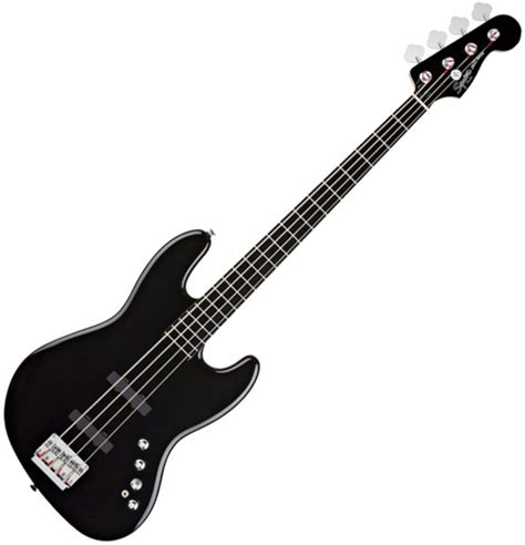 Squier By Fender Deluxe Jazz Bass Iv Active 4 String Black At