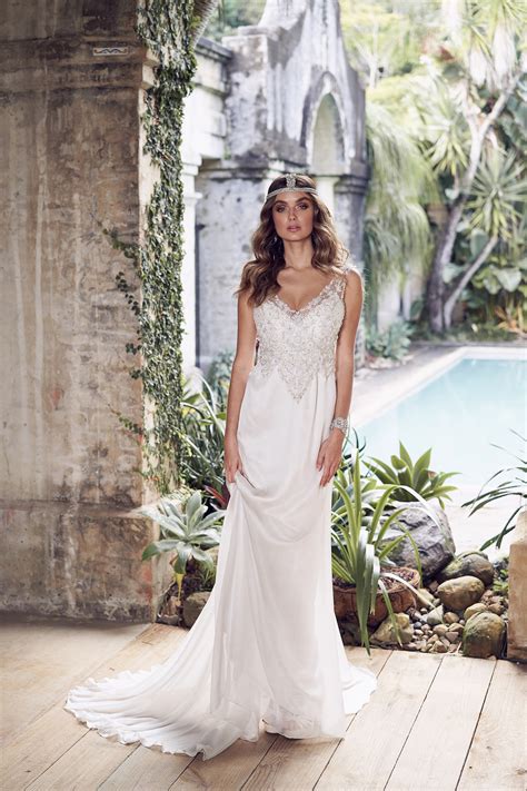 these sparkling anna campbell wedding dresses will dazzle any bride