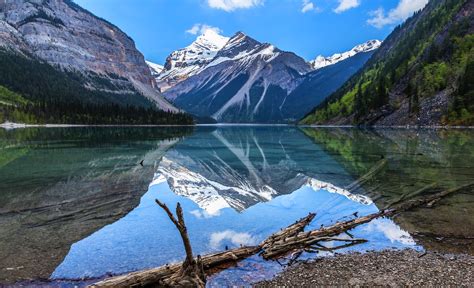 Nature Landscape Lake Mountain British Columbia Canada Forest