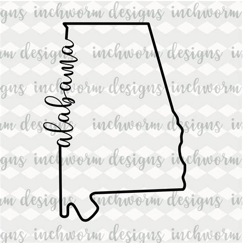 Alabama State Svg State Svg Font Svg T Shirt Design Tumbler Design