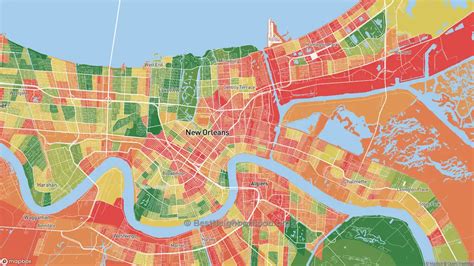 The Highest And Lowest Income Areas In New Orleans La