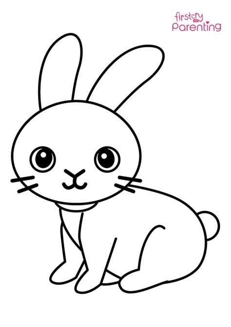Easy Printable Rabbit Coloring Pages For Kids