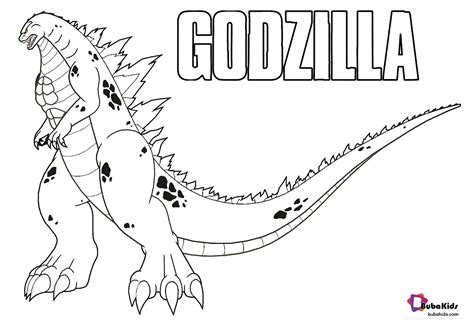 Godzilla, king kong and gamera. Free printable Godzilla coloring pages for kids ...