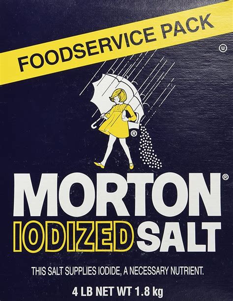 Morton Iodized Table Salt 4 Pound Box Table Salt Salt Morton