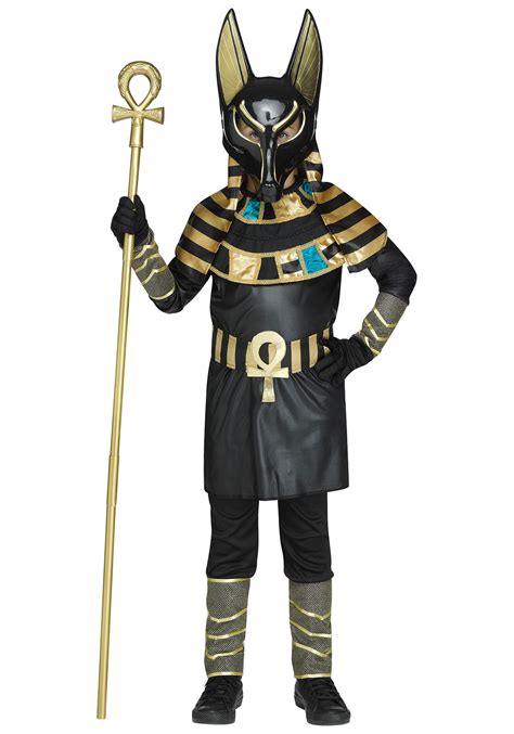 Anubis Costume For Boys Egyptian Halloween Costumes