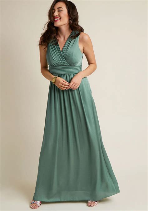 Lyst Modcloth Sleeveless Bridesmaid Maxi Dress In Sage In Green