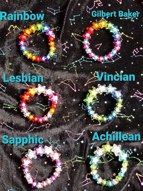 Acrylic Star Jelly Pride Flag Bracelet Etsy Pride Flags Diy Kandi