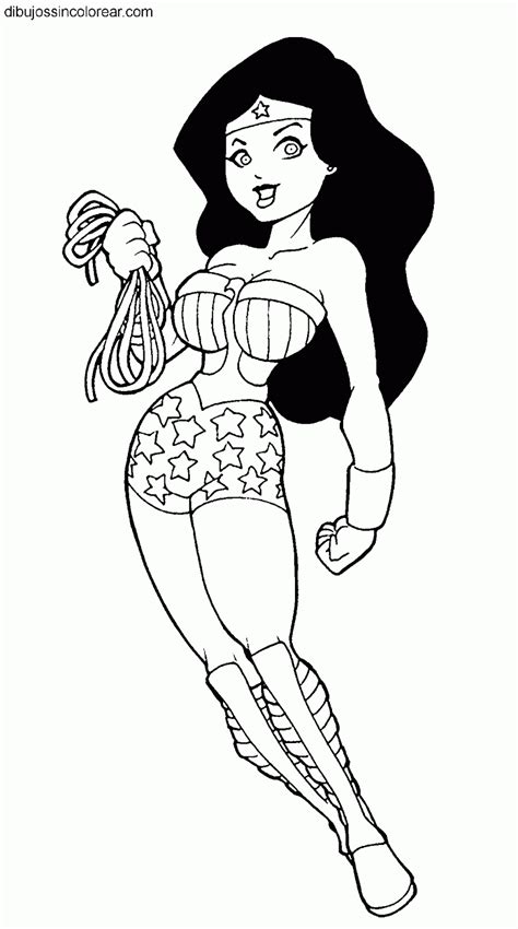 Dibujos De La Mujer Maravilla Wonderwoman Para Colorear