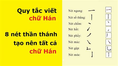 8 Nét Cơ Bản Trong Tiếng Trung Quy Tắc Viết Chữ Hán 8 Nét Thần